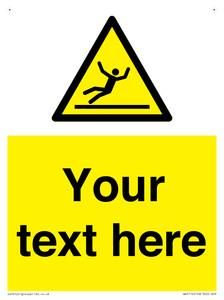 Custom Figure Slipping Sign